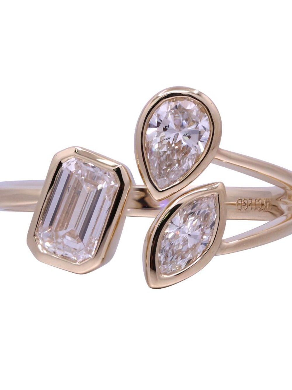 3 Lab grown diamond ring Size 7